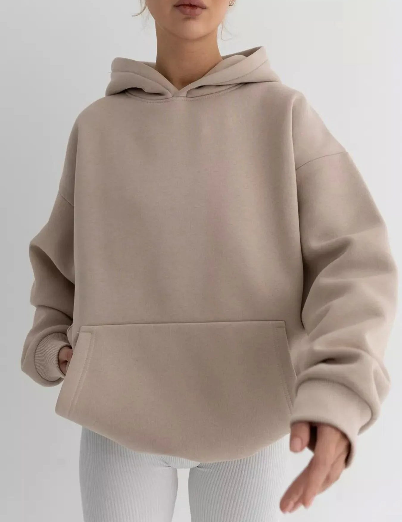 Dust Storm Kangaroo Pocket Long Sleeve Hoodie | Hoodies Daverri Fashions