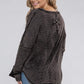 Plus Long Sleeve Cotton Waffle Knit Top Shirts & Tops