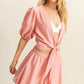HYFVE Front Tie Top and Bubble Hem Shorts