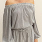 HYFVE Off Shoulder Top and Shorts Set