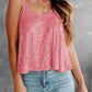 Sequin Scoop Neck Tank - DAVERRI FASHIONS