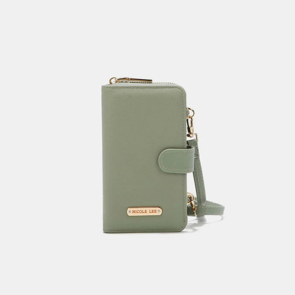 Nicole Lee USA 2 Piece Phone Case Crossbody Wallet Sage One Size Wallets