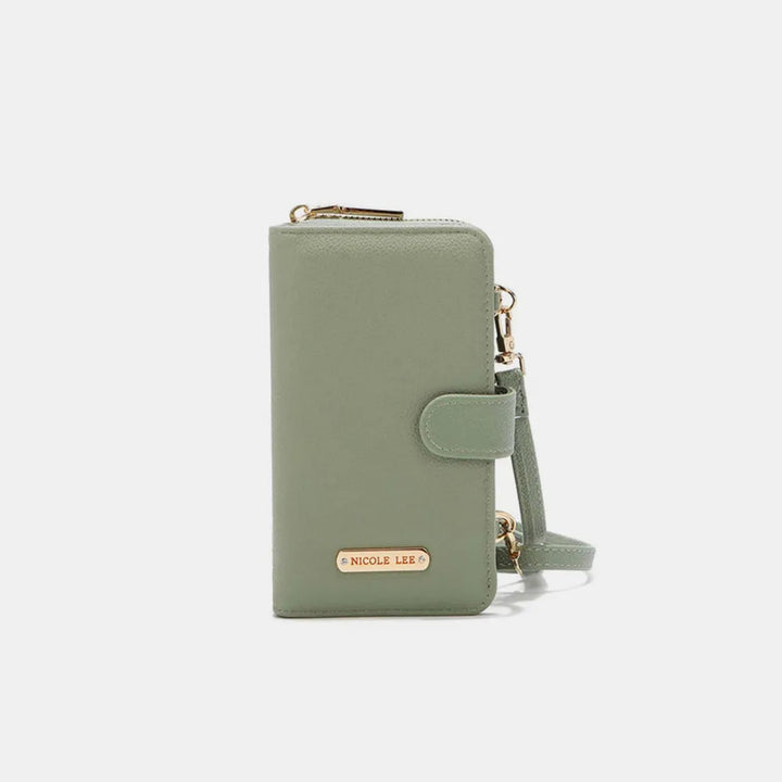 Nicole Lee USA 2 Piece Phone Case Crossbody Wallet Sage One Size Wallets