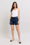 Judy Blue High Waist Back Flap Pocket Denim Shorts - DAVERRI FASHIONS