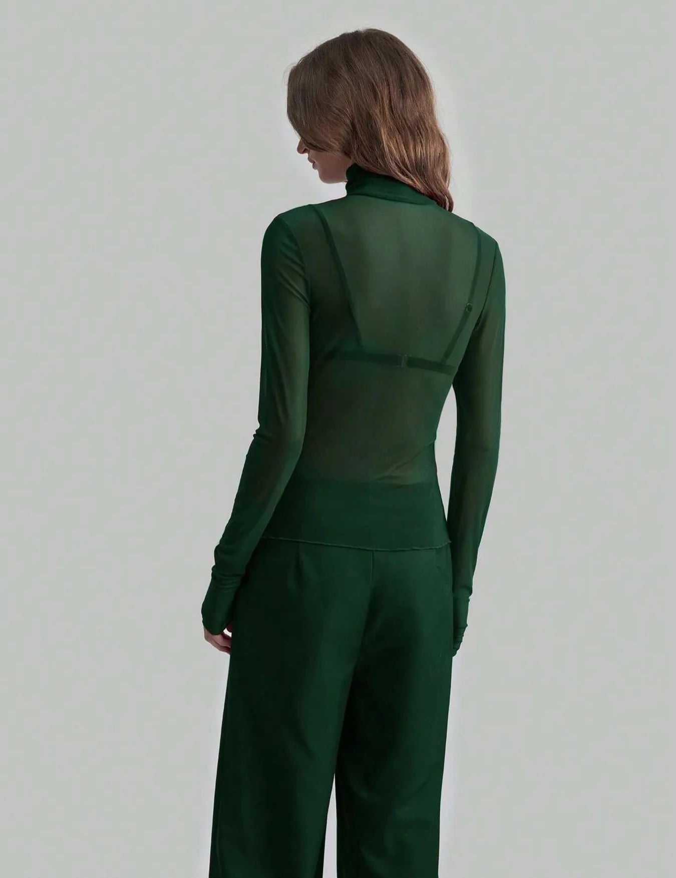 Turtleneck Long Sleeve Top | Tops Daverri Fashions