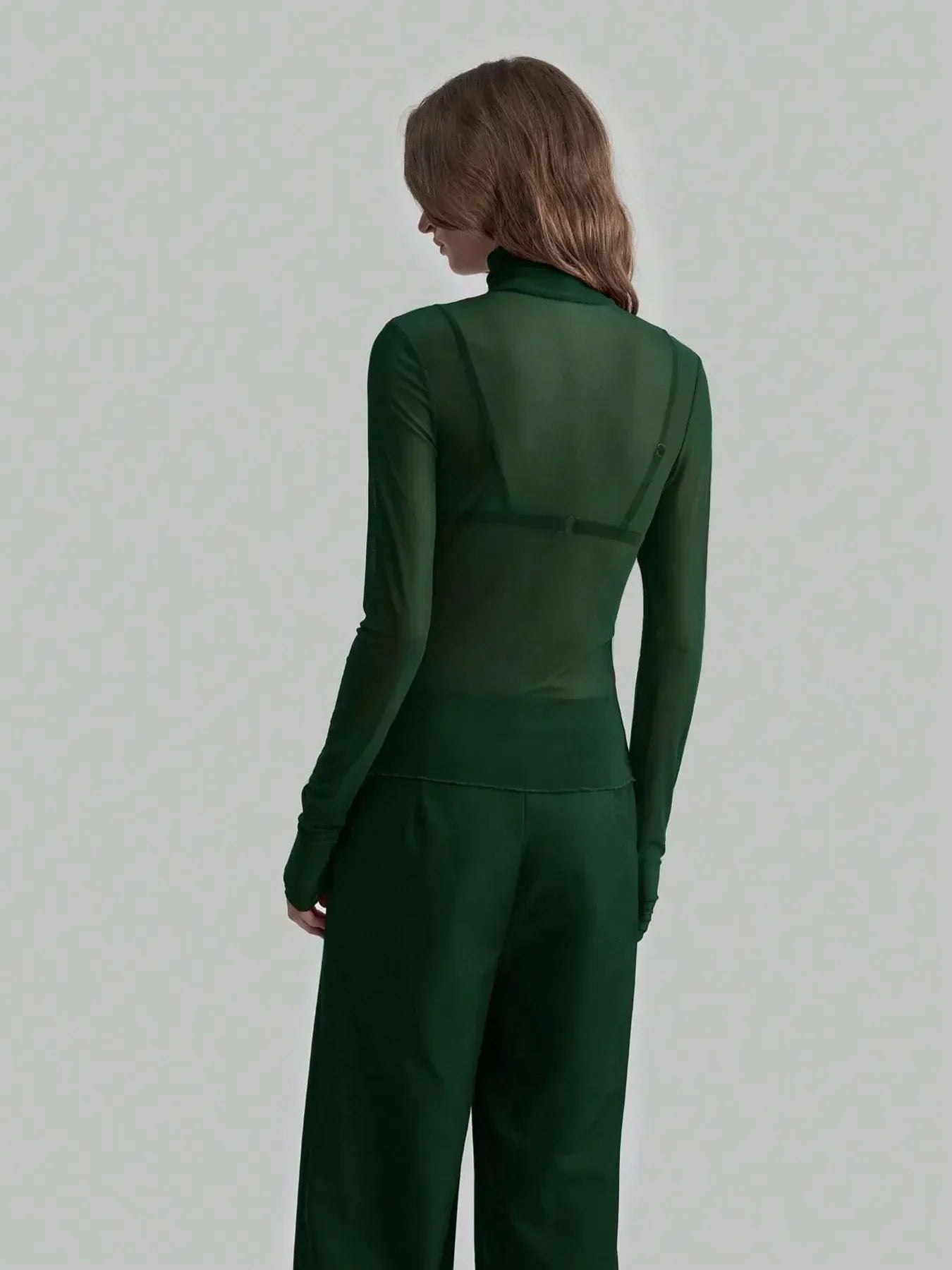 Turtleneck Long Sleeve Top - DAVERRI FASHIONS