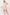 Lime 'N' Chili Striped Sleeveless V-Neck Tiered Dress PINK