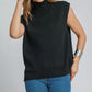 Umgee High-Low Turtleneck Sleeveless Sweater Top - DAVERRI FASHIONS