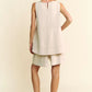 Davi & Dani Contrast Seam Top and Short Set Outfit Sets