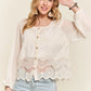 ADORA Button Down Embroidered Blouse Blouses