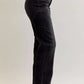 Judy Blue Mid Rise Straight Western Seam Detail Jeans - DAVERRI FASHIONS
