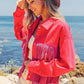 BiBi Rhinestone Fringe with Studed Collar Jacket - DAVERRI FASHIONS