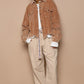 POL Oversized Frayed Edge Shacket Shackets