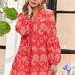 ADORA Puff Sleeve Floral Dress Mini Dresses