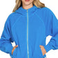 Zenana Fleece Pigment Dye Zip Up Hoodie with Pockets - DAVERRI FASHIONS