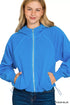 Zenana Fleece Pigment Dye Zip Up Hoodie with Pockets - DAVERRI FASHIONS