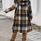 Devine Plaid Long Sleeve Hooded Coat - DAVERRI FASHIONS