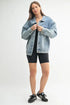 MONO B Boxy-Cut Denim Jacket MD.DENIM S