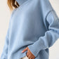 Daverri Fashions Dropped Shoulder Turtleneck Sweater - DAVERRI FASHIONS