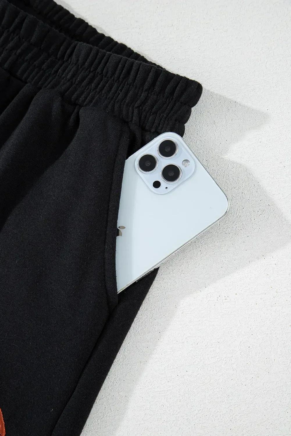 GAME DAY Football Round Neck Long Sleeve Top and Shorts Set - DAVERRI FASHIONS