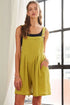 ADORA Wide Leg Overall Romper VINTAGE SAGE Shortalls