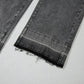 Daverri Fashions Raw Hem Unique Cuffs Straight High Rise Loose Jeans - DAVERRI FASHIONS