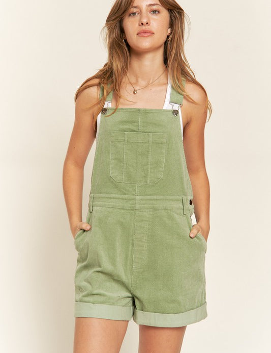 Adjustable Shoulder Straps Corduroy Shortalls SAGE Shortalls