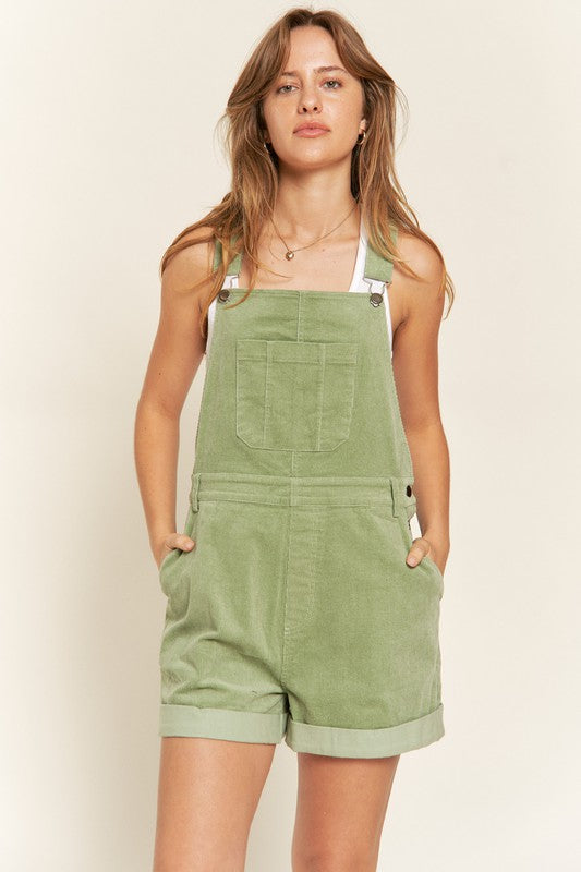 Adjustable Shoulder Straps Corduroy Shortalls SAGE Shortalls