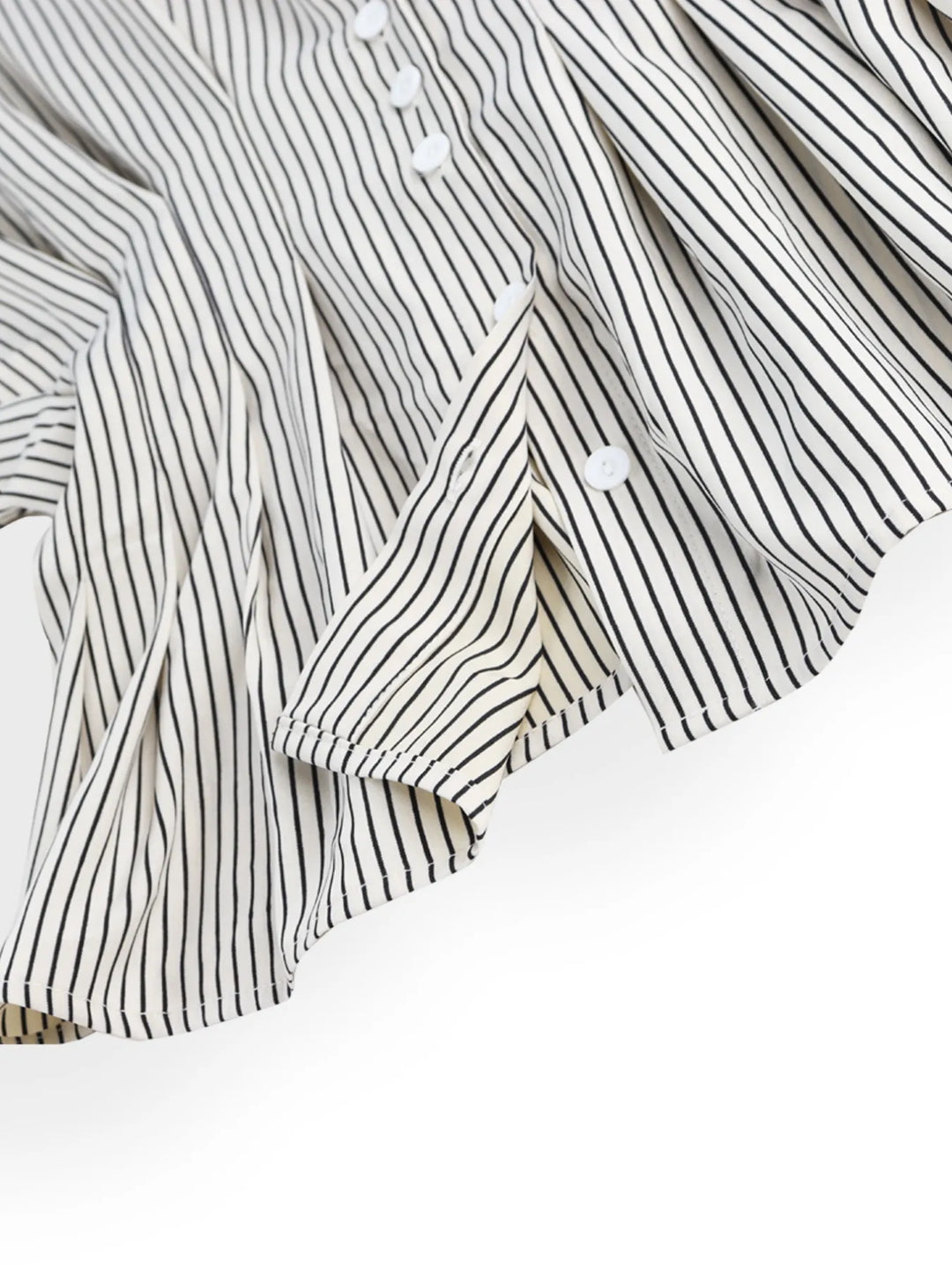 Striped Short Sleeve Button-Up Shirt | Daverri Fashions