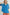 Umgee Full Size Half Button Top with Embroidery Sleeves Cerulean Tops