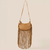 LBR One Size Suede Fringe Crossbody Bag | Crossbody Bags Daverri Fashions