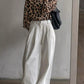 Leopard Print Button-Down Shirt - DAVERRI FASHIONS