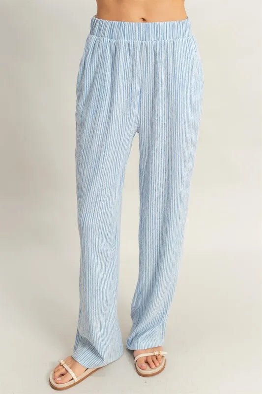 HYFVE Striped Halter Neck Top and Pants Set
