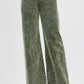 RISEN Full Size High Rise Wide Leg Corduroy Jeans Plus Size - DAVERRI FASHIONS