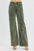 RISEN Full Size High Rise Wide Leg Corduroy Jeans Plus Size - DAVERRI FASHIONS