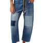 Washed Wide Leg Barrel Jeans - DAVERRI FASHIONS