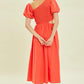 HEYSON Smocked Cutout Midi Dress Midi Dresses