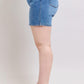 Judy Blue Full Size 2 Button Denim Shorts with Pockets Plus Size Denim Shorts
