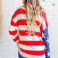 And The Why American Flag Long Sleeve Sweater - DAVERRI FASHIONS