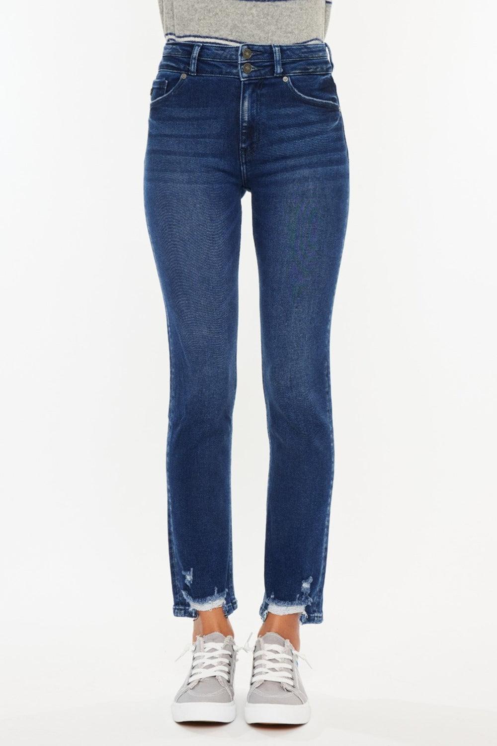Kancan High Rise Slim Straight Jeans | Jeans Daverri Fashions