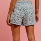 BiBi Rope Belt Leopard Shorts