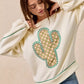 BiBi Cactus Embroidered Fleece Sweatshirt - DAVERRI FASHIONS
