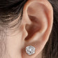 Adored Moissanite Flower 925 Sterling Silver Earrings - DAVERRI FASHIONS