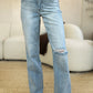 Judy Blue Full Size High Waist Distressed Straight Jeans Light Jeans