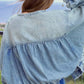 Washed Zip Up Denim Jacket - DAVERRI FASHIONS