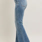Judy Blue Full Size High-Waist Flare Denim Jeans with Front Seam Detail Plus Size Jeans