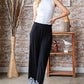 Heimish Full Size Solid Damask Casual Pants Plus Size Pants