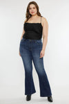 Kancan Full Size Mid Rise Slim Flare Jeans - DAVERRI FASHIONS