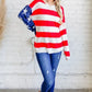 And The Why American Flag Long Sleeve Sweater - DAVERRI FASHIONS