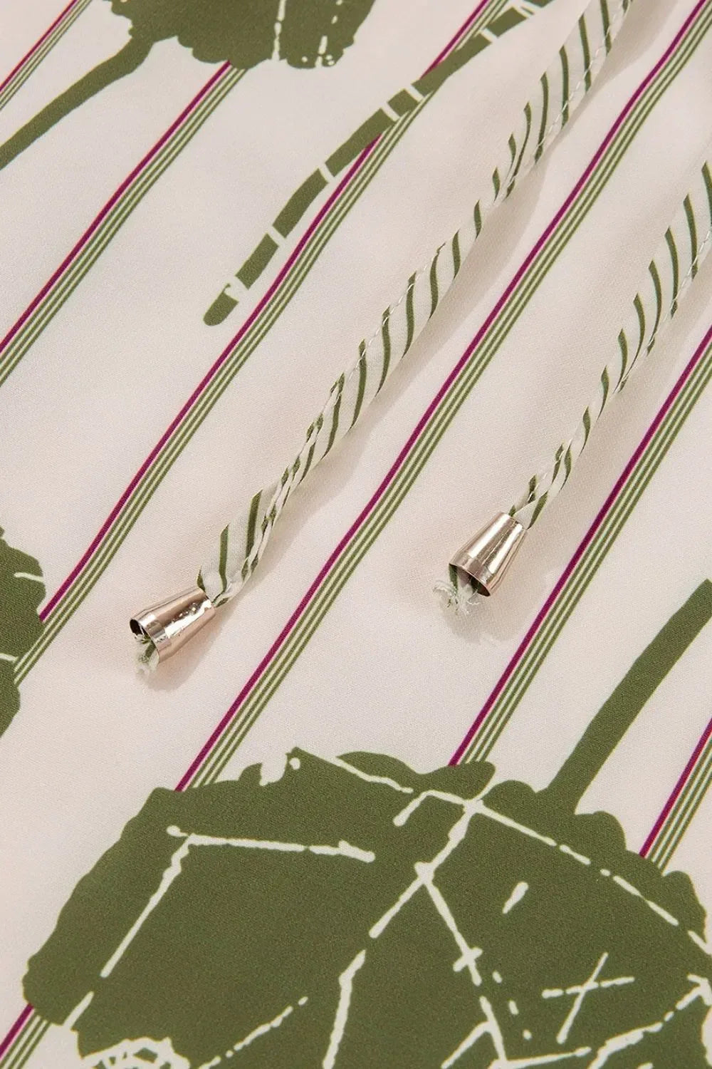 Printed Tie Neck Balloon Sleeve Mini Dress - DAVERRI FASHIONS